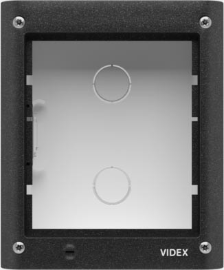 Videx 4851 Montážní krabička + rámeček pro 1 modul, série 4000, černá