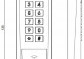 IZYX AXK420C2EM Kódová klávesnice/RFID čtečka